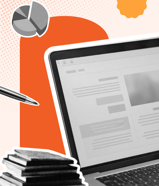 YZE Agency digital marketing services with laptop, charts, and analytics tools for SEO and business growth strategies