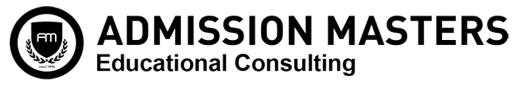 YZE Agency - Admission Masters Educational Consulting logo with black circular emblem and professional typography